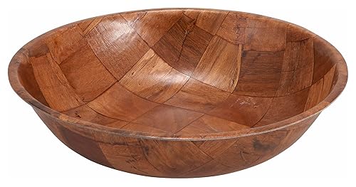 Winco Wwb-6 Wooden Woven Salad Bowl, 6-Inch, Brown